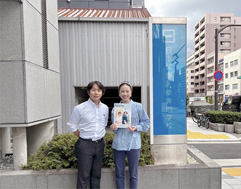 ハリジェンヌ石山先生が、日本健康医療専門学校様に伺いました!!
